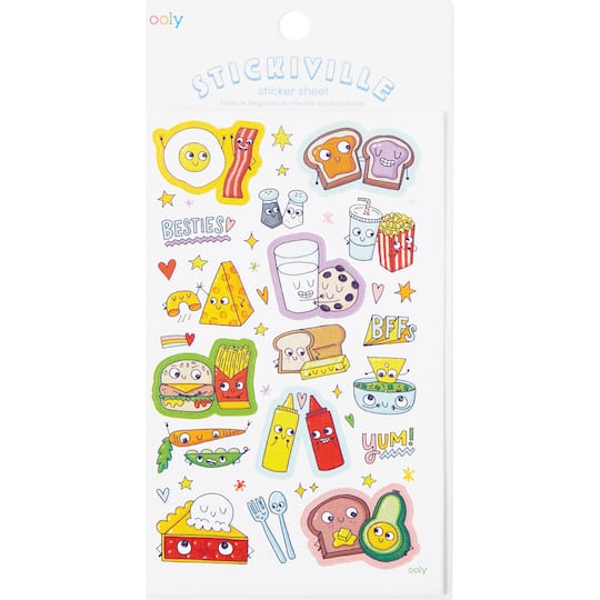 OOLY Stickiville B.F.F. Foods Stickers